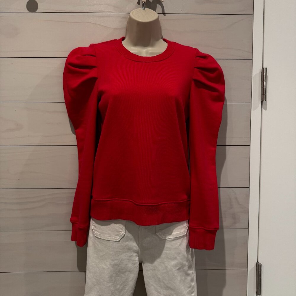 PAM & GELA Red Puff Shoulder Sweatshirt – Size P (XS/S)